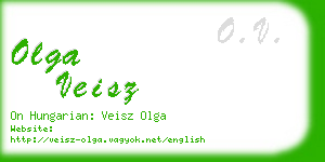olga veisz business card